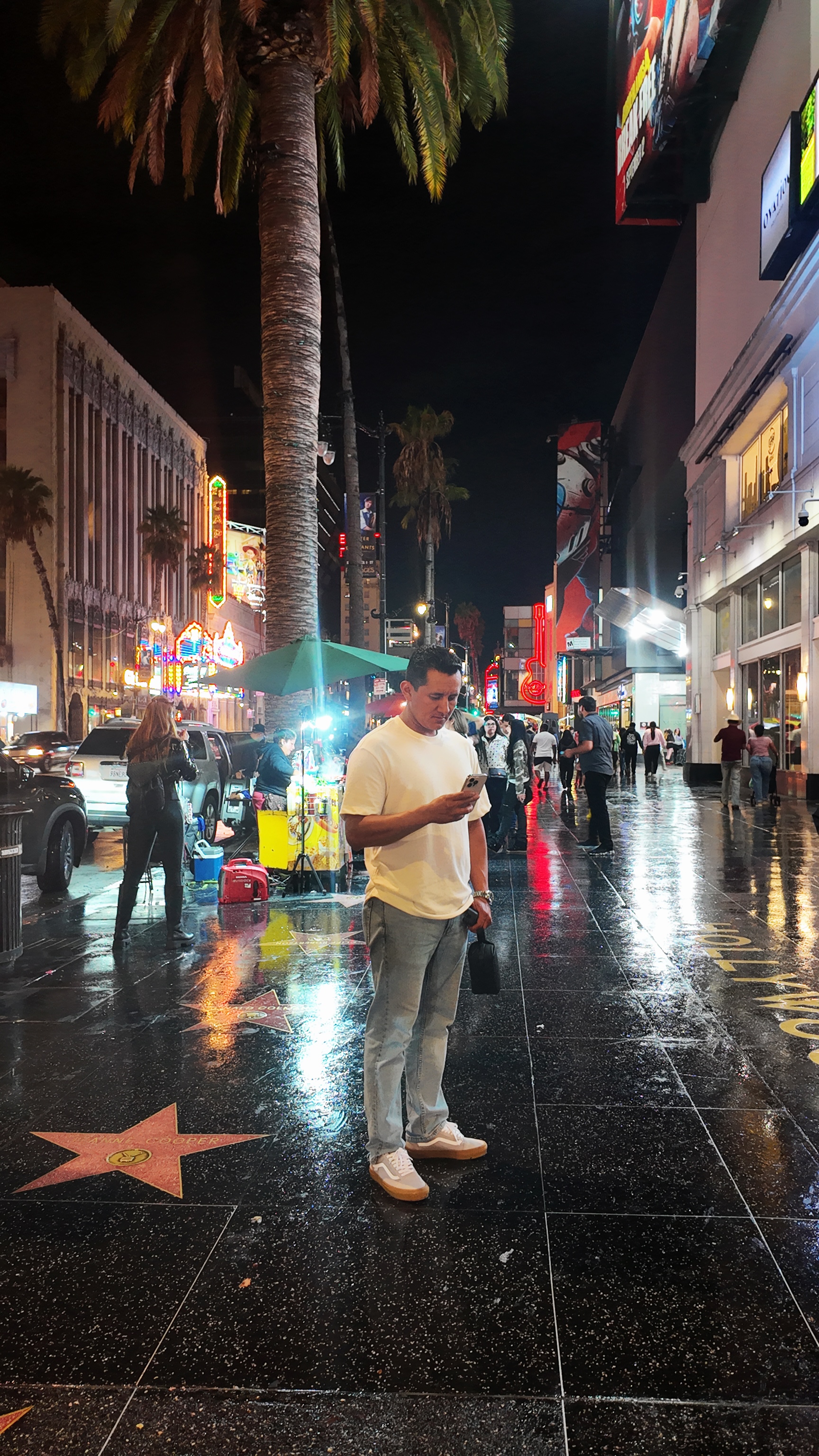 Manuel Trader en Hollywood Boulevard